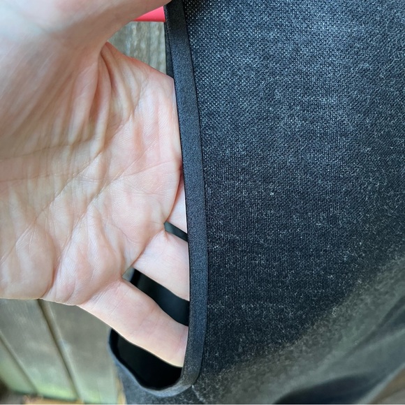 Theory Nikay Jackson Wool Blend A-Line Sleeveless Dress NWOT Dark Charcoal Sz 12 - Picture 6 of 13